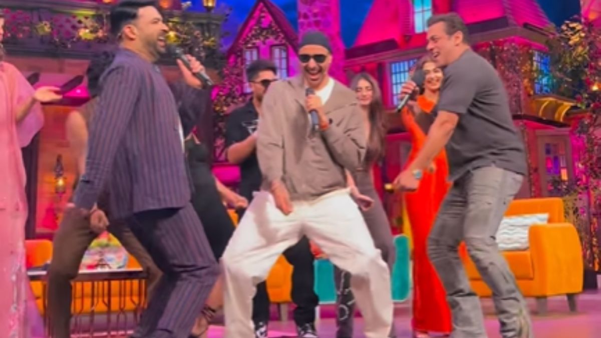 Salman Khan Does His Iconic Towel Dance On Kapil Sharma Show; Shehnaaz